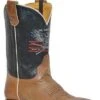 'Roper' Men's 11" Conceal Carry 2nd Amendment Western Square Toe - Burnished Tan / Vintage Blue -Outdoor Clothing Store 0902082558434 1024x1024@2x