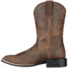 'Ariat' Men's Sport Western Square Toe - Brown -Outdoor Clothing Store 10010963 side 1024x1024@2x