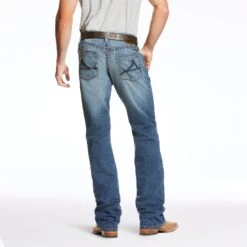 'Ariat' Men's M5 Slim Lodi TekStretch Boot Cut - Blue Point 3 'Ariat' Men's M5 Slim Lodi TekStretch Boot Cut - Blue Point -Outdoor Clothing Store 10024308 back 1024x1024@2x