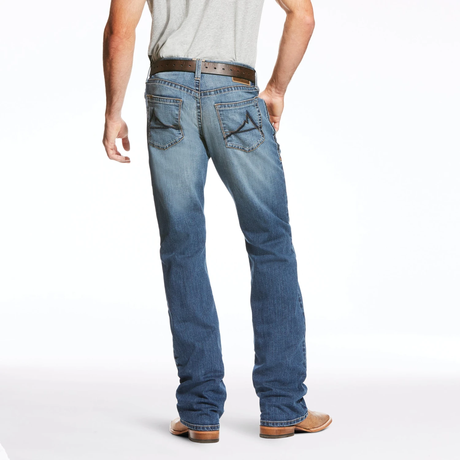 'Ariat' Men's M5 Slim Lodi TekStretch Boot Cut - Blue Point 'Ariat' Men's M5 Slim Lodi TekStretch Boot Cut - Blue Point -Outdoor Clothing Store