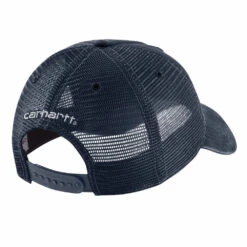 'Carhartt' Men's Adjustable Canvas Mesh-Back Cap - Navy -Outdoor Clothing Store 100286 412 Back S19 1024x1024@2x