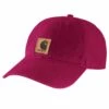 'Carhartt' Men's Adjustable Canvas Cap - Beet Red -Outdoor Clothing Store 100289 R61 MS22 1024x1024@2x