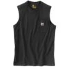 'Carhartt' Men's Relaxed Fit Heavyweight Sleeveless Pocket Tee - Black -Outdoor Clothing Store 100374 001 S19 1024x1024@2x
