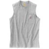 'Carhartt' Men's Relaxed Fit Heavyweight Sleeveless Pocket Tee - Heather Grey -Outdoor Clothing Store 100374 034 S19 1024x1024@2x