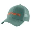 'Carhartt' Men's Canvas Mesh-Back Logo Graphic Cap - Slate Green -Outdoor Clothing Store 101195 L04 MF22 e 1024x1024@2x