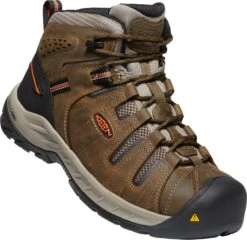 'Keen Utility' Men's Flint II Mid EH Soft Toe - Cascade Brown / Burnt Ochre -Outdoor Clothing Store 1023242 3Q large 1024x1024@2x