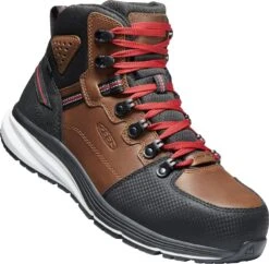 'Keen Utility' Men's Red Hook EH WP Comp Toe Hiker - Tobacco / Black -Outdoor Clothing Store 1024576 3Q large 1024x1024@2x