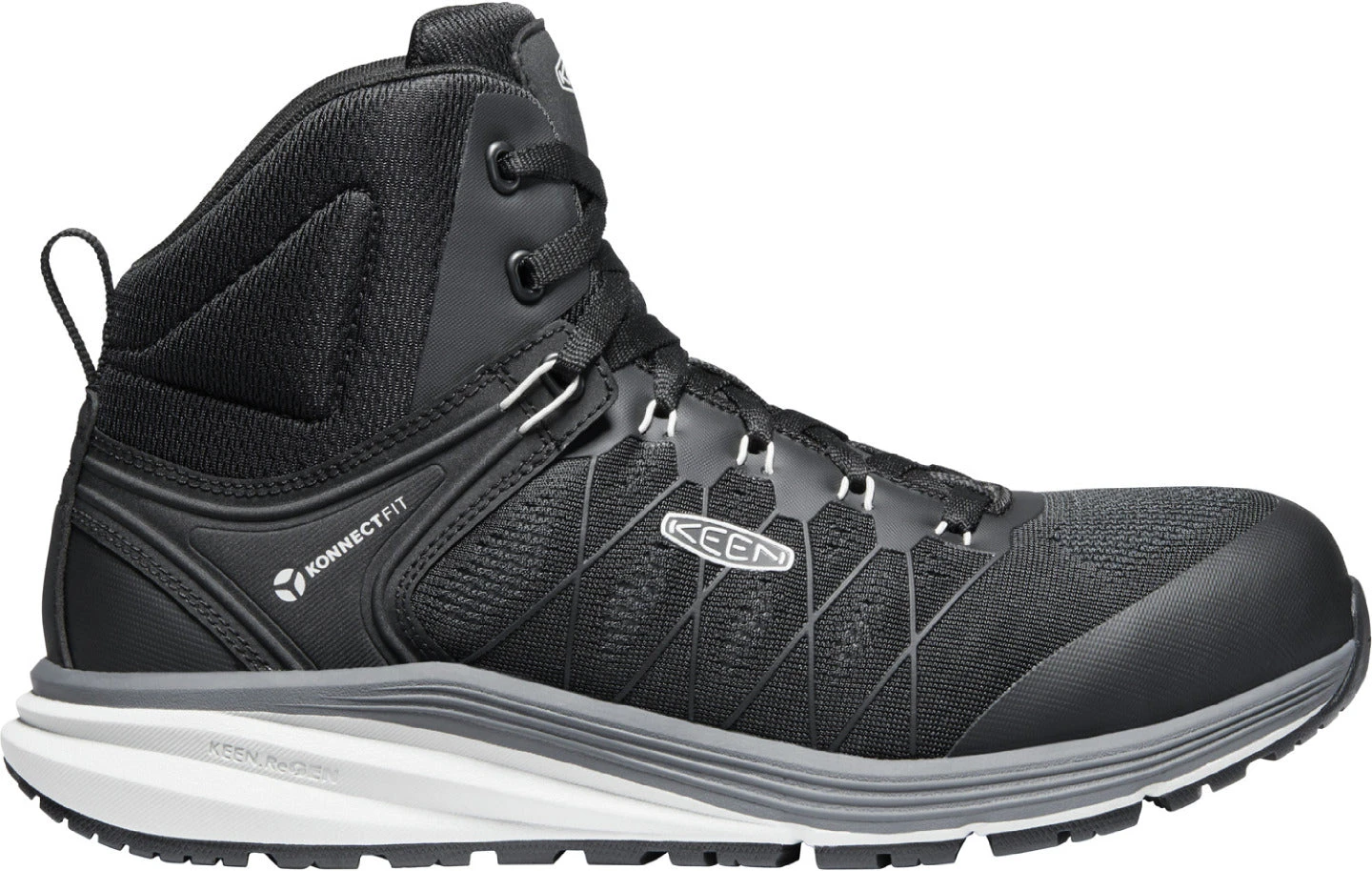 'Keen Utility' Men's Vista Energy EH Mid Hiker Carbon Toe - Vapor / Black 'Keen Utility' Men's Vista Energy EH Mid Hiker Carbon Toe - Vapor / Black -Outdoor Clothing Store 1024588 P