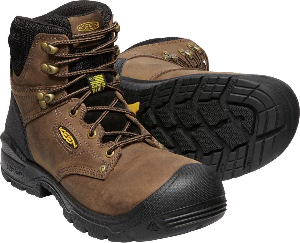 'Keen Utility' Men's 6" Independence EH WP Soft Toe - Dark Earth / Black 'Keen Utility' Men's 6" Independence EH WP Soft Toe - Dark Earth / Black -Outdoor Clothing Store 1026489 PPS