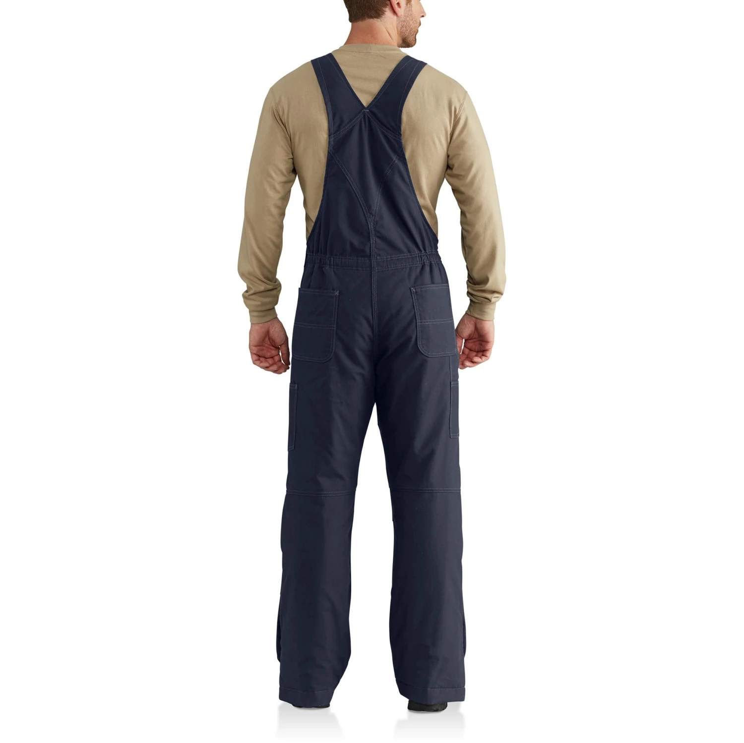 'Carhartt' Men's Fire Resistant Quick Duck Lined Bib Overall - Dark Navy 'Carhartt' Men's Fire Resistant Quick Duck Lined Bib Overall - Dark Navy -Outdoor Clothing Store