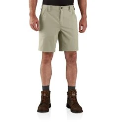 'Carhartt' Men's 9" Force Lightweight Ripstop Work Short - Greige