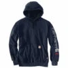 'Carhartt' Men's Flame-Resistant Force® Midweight Logo Sweatshirt - Navy -Outdoor Clothing Store 104505 I26 MS22 1024x1024@2x