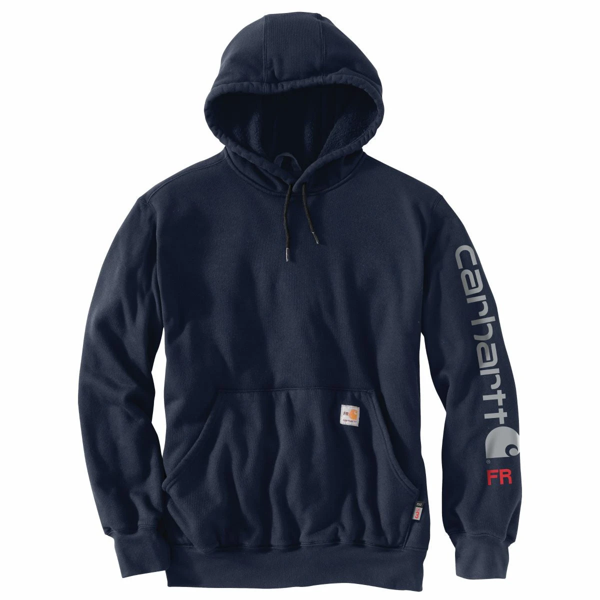 'Carhartt' Men's Flame-Resistant Force® Midweight Logo Sweatshirt - Navy 'Carhartt' Men's Flame-Resistant Force® Midweight Logo Sweatshirt - Navy -Outdoor Clothing Store