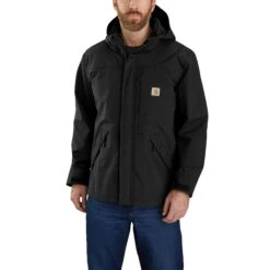 'Carhartt' Men's Storm Defender Loose Fit Heavyweight Jacket - Black