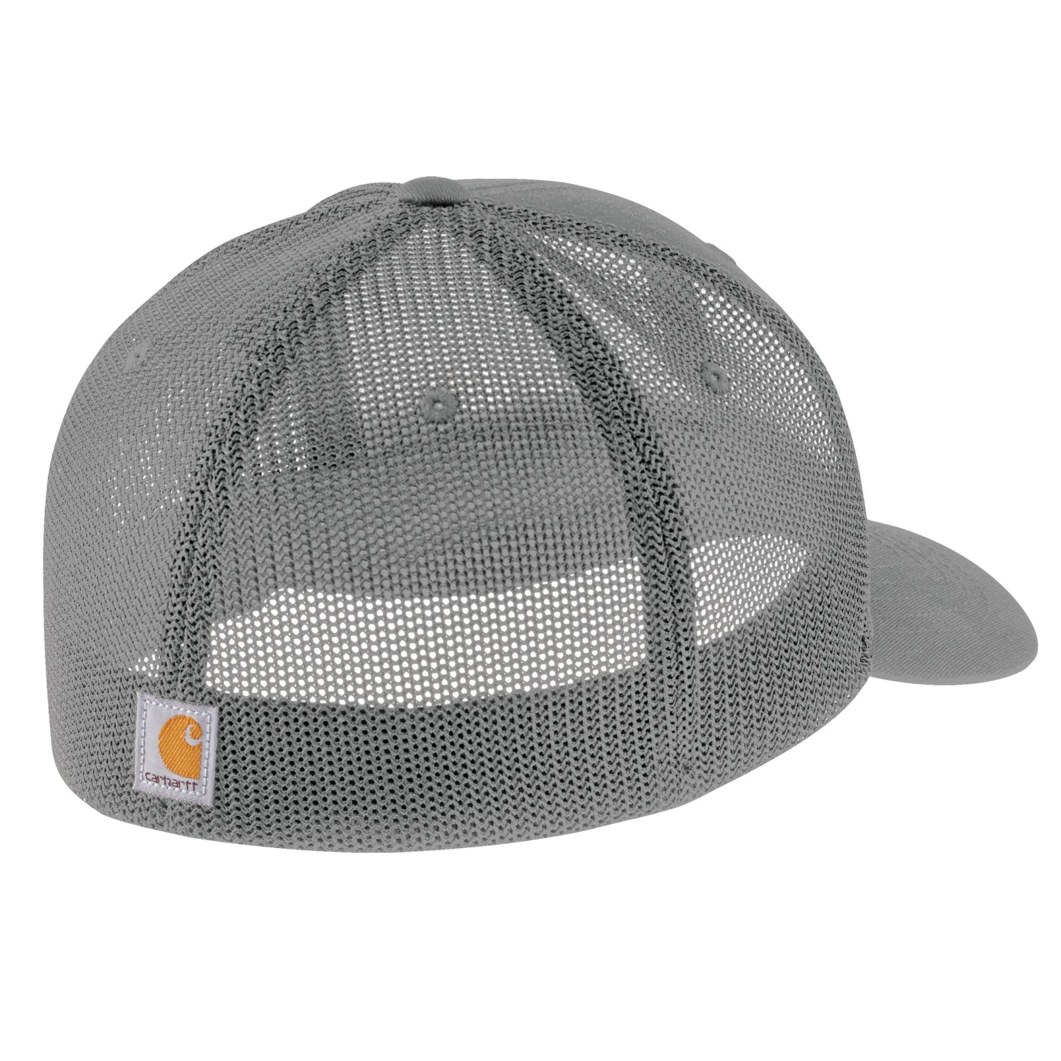 'Carhartt' Men's Rugged Flex Fitted Canvas Mesh-Back Logo Graphic Cap - Asphalt 'Carhartt' Men's Rugged Flex Fitted Canvas Mesh-Back Logo Graphic Cap - Asphalt -Outdoor Clothing Store
