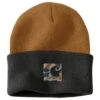 'Carhartt' Men's Knit Camo Patch Beanie - Carhartt Brown -Outdoor Clothing Store 105523 BRN MF22 e 1024x1024@2x