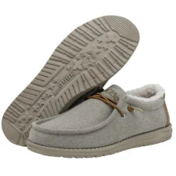'Hey Dude' Men's Wally - Herringbone Grey -Outdoor Clothing Store 110063133 WALLY HERRINGBONE GREY LEFT 3 1024x1024@2x