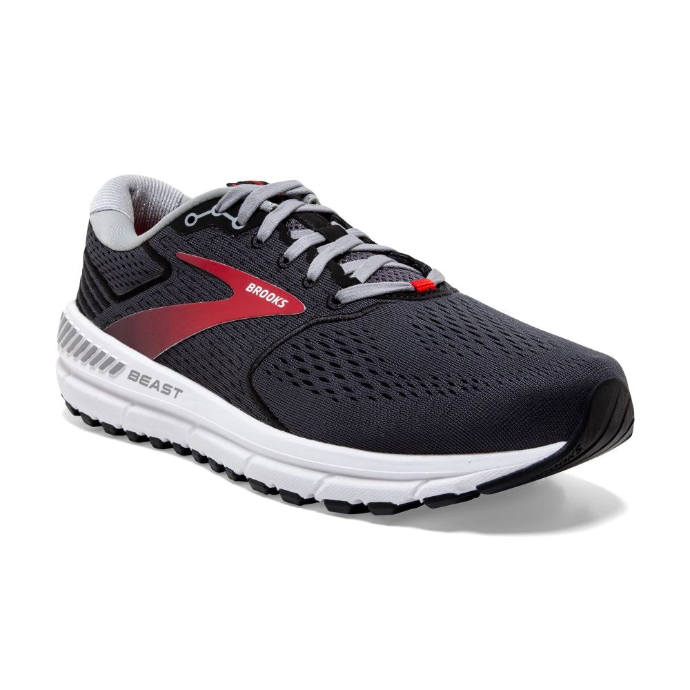 'Brooks' Men's Beast 20 - Pearl / Black / Red 'Brooks' Men's Beast 20 - Pearl / Black / Red -Outdoor Clothing Store