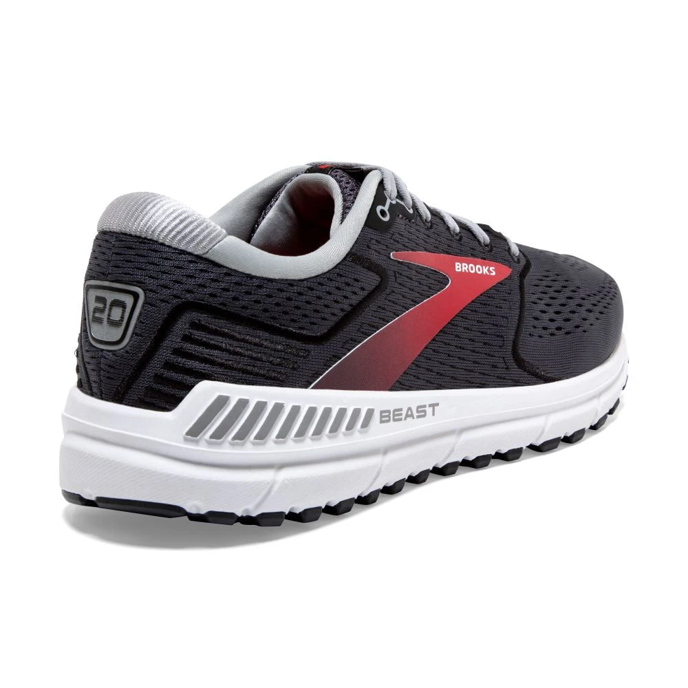 'Brooks' Men's Beast 20 - Pearl / Black / Red 'Brooks' Men's Beast 20 - Pearl / Black / Red -Outdoor Clothing Store