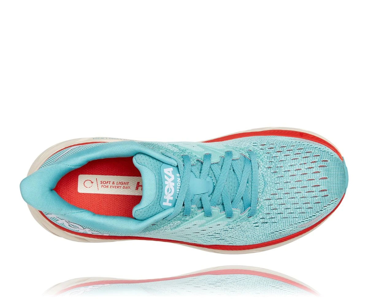 'Hoka' Women's Clifton 8 - Aquarelle / Eggshell Blue 'Hoka' Women's Clifton 8 - Aquarelle / Eggshell Blue -Outdoor Clothing Store 1119394