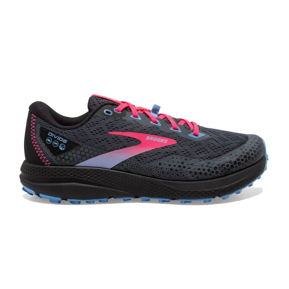 'Brooks' Women's Divide 3 - Ebony / Black / Diva Pink 'Brooks' Women's Divide 3 - Ebony / Black / Diva Pink -Outdoor Clothing Store