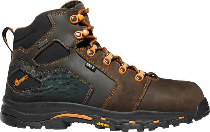 'Danner' Men's 4.5" Vicious Met Guard EH WP Comp Toe - Brown / Orange 'Danner' Men's 4.5" Vicious Met Guard EH WP Comp Toe - Brown / Orange -Outdoor Clothing Store