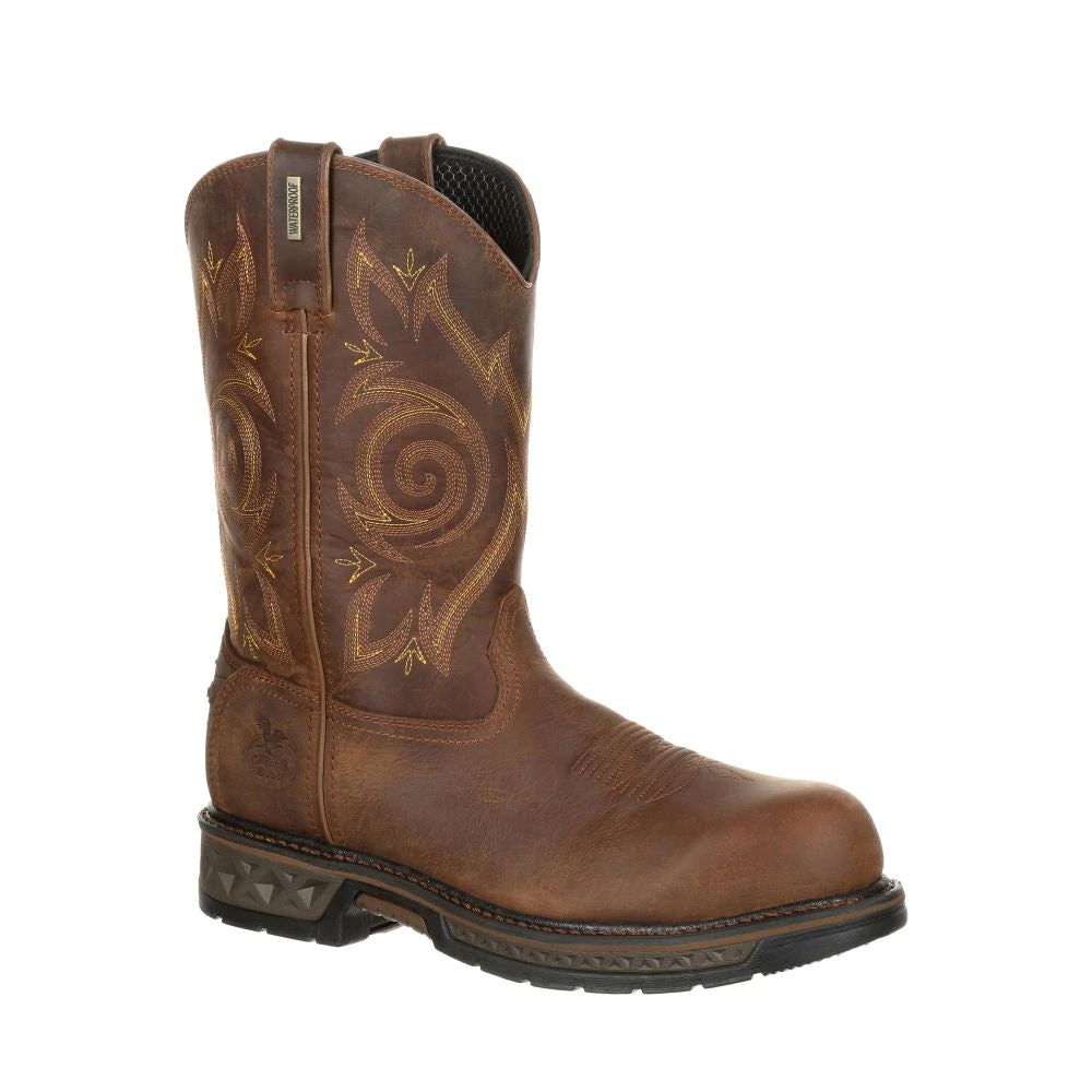 'Georgia Boot' Men's 10" Carbo-Tec EH WP Comp Toe - Brown 'Georgia Boot' Men's 10" Carbo-Tec EH WP Comp Toe - Brown -Outdoor Clothing Store 20180121100752