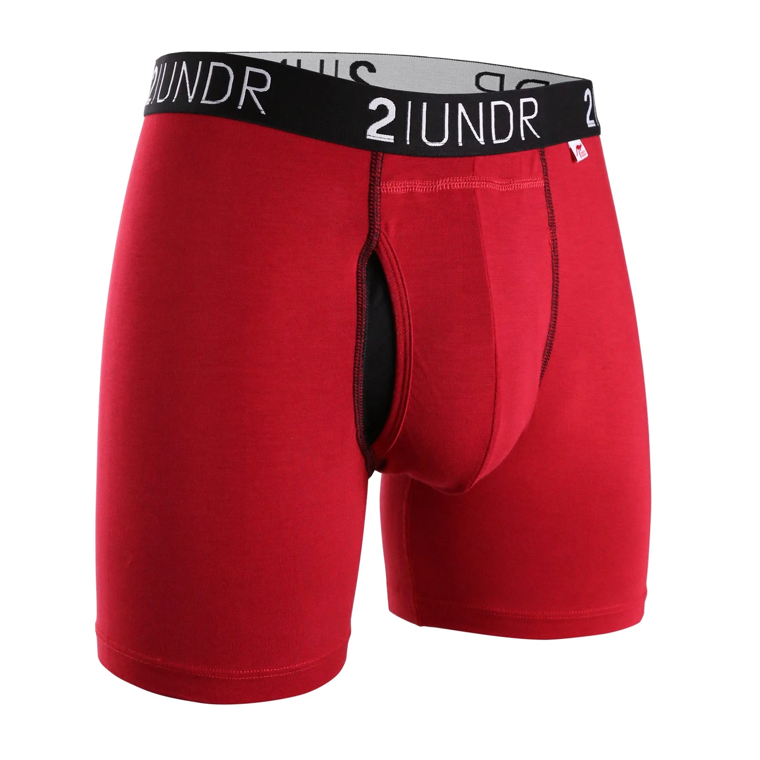 '2UNDR' Men's Swing Shift 6" Boxer Brief - Red '2UNDR' Men's Swing Shift 6" Boxer Brief - Red -Outdoor Clothing Store