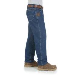 'Wrangler' Men's Quilt Lined 5 Pocket Jeans - Antique Indigo -Outdoor Clothing Store 3W055TH BS01 SWNN WPRD 1024x1024@2x