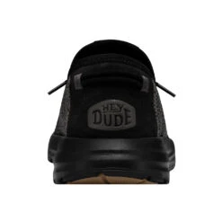'Hey Dude' Men's Sirocco Sneaker - Black -Outdoor Clothing Store 40140 0WM SIROCCO BLACKNIGHT RIGHTBACK 1024x1024@2x