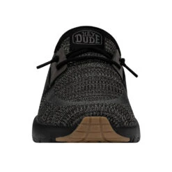 'Hey Dude' Men's Sirocco Sneaker - Black -Outdoor Clothing Store 40140 0WM SIROCCO BLACKNIGHT RIGHTFRONT 1024x1024@2x