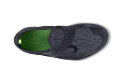 'OOFOS' Men's OOmg Fiber Low Slip On - Black / Gray -Outdoor Clothing Store 5180FIBRE shot6 1024x1024@2x