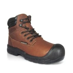 'Genuine Grip' Men's 6" Vulcan EH PR WP Comp Toe - Brown -Outdoor Clothing Store 6100 1 1024x1024@2x