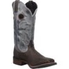 'Laredo' Men's 13" Taylor Western Square Toe - Chocolate / Blue -Outdoor Clothing Store 7916 1 2 1024x1024@2x
