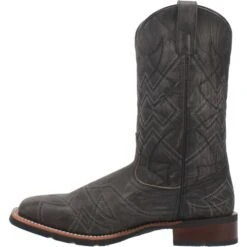 'Laredo' Men's 12" Axel Western Square Toe - Charcoal Black -Outdoor Clothing Store 7927 3 1024x1024@2x
