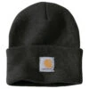 'Carhartt' Acrylic Watch Knit Hat - Black -Outdoor Clothing Store A18 BLK S19 1024x1024@2x