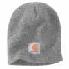 'Carhartt' Men's Acrylic Knit Beanie - Heather Grey -Outdoor Clothing Store A205 HGY S19 1024x1024@2x
