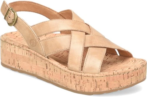 'Born' Women's Shona Platform Sandal - Natural (sabbia) 'Born' Women's Shona Platform Sandal - Natural (sabbia) -Outdoor Clothing Store BR0035602