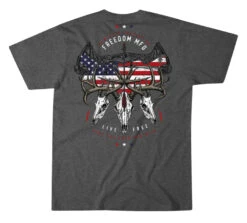'Howitzer' Men's Freedom Hunt Short Sleeve Tee - Arctic Grey