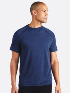 'TASC' Men's Carrollton Bamboo Tee - Classic Navy Heather