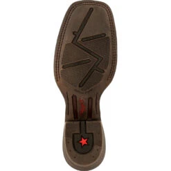 'Durango' Men's 15" Rebel Pro Western Saddle Boot - Chestnut / Brilliant Blue -Outdoor Clothing Store DDB0337 outsole 1024x1024@2x