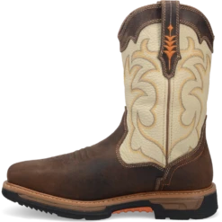 'Dan Post' Men's 11" Storm Tide EH WP Western Square Toe - Bone / Brown -Outdoor Clothing Store DP56411 shdw 3 1024x1024@2x