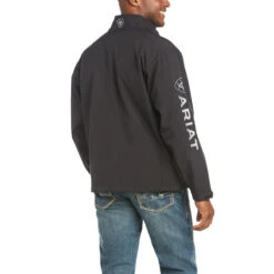 'Ariat' Men's Logo 2.0 Softshell Jacket - Black -Outdoor Clothing Store F18 MNS WEST 10023322 back 1024x1024@2x