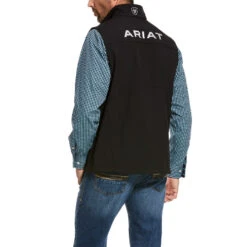 'Ariat' Men's Logo 2.0 Softshell Vest - Black -Outdoor Clothing Store F19 MNS WEST Gaglione 10028321 back 1024x1024@2x