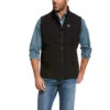 'Ariat' Men's Logo 2.0 Softshell Vest - Black -Outdoor Clothing Store F19 MNS WEST Gaglione 10028321 front 1024x1024@2x