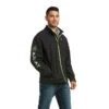 'Ariat' Men's Logo 2.0 Softshell Jacket - Black / Grey Camo -Outdoor Clothing Store F21 MNS WEST 10037371 front 1024x1024@2x