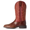 'Ariat' Men's Dynamic Western Square Toe - Crest Brown / Macaw Red 1 'Ariat' Men's Dynamic Western Square Toe - Crest Brown / Macaw Red -Outdoor Clothing Store F21 MNS WEST 10038341 side 1024x1024@2x