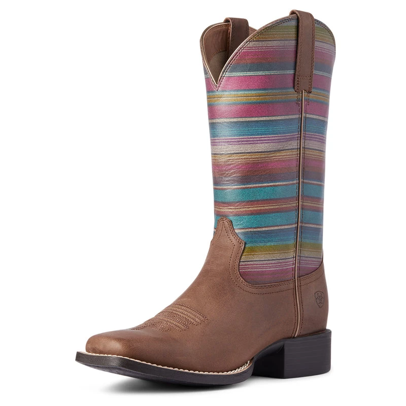 'Ariat' Women's Round Up Square Toe - Brown / Serape 'Ariat' Women's Round Up Square Toe - Brown / Serape -Outdoor Clothing Store F21 WMS WEST 10038421 3