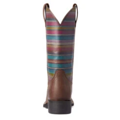 'Ariat' Women's Round Up Square Toe - Brown / Serape 5 'Ariat' Women's Round Up Square Toe - Brown / Serape -Outdoor Clothing Store F21 WMS WEST 10038421 heel 1024x1024@2x