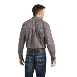 'Ariat' Men's Winston Classic Fit Button Down - Eiffel Tower -Outdoor Clothing Store F22 MNS WEST 10042271 back 1024x1024@2x